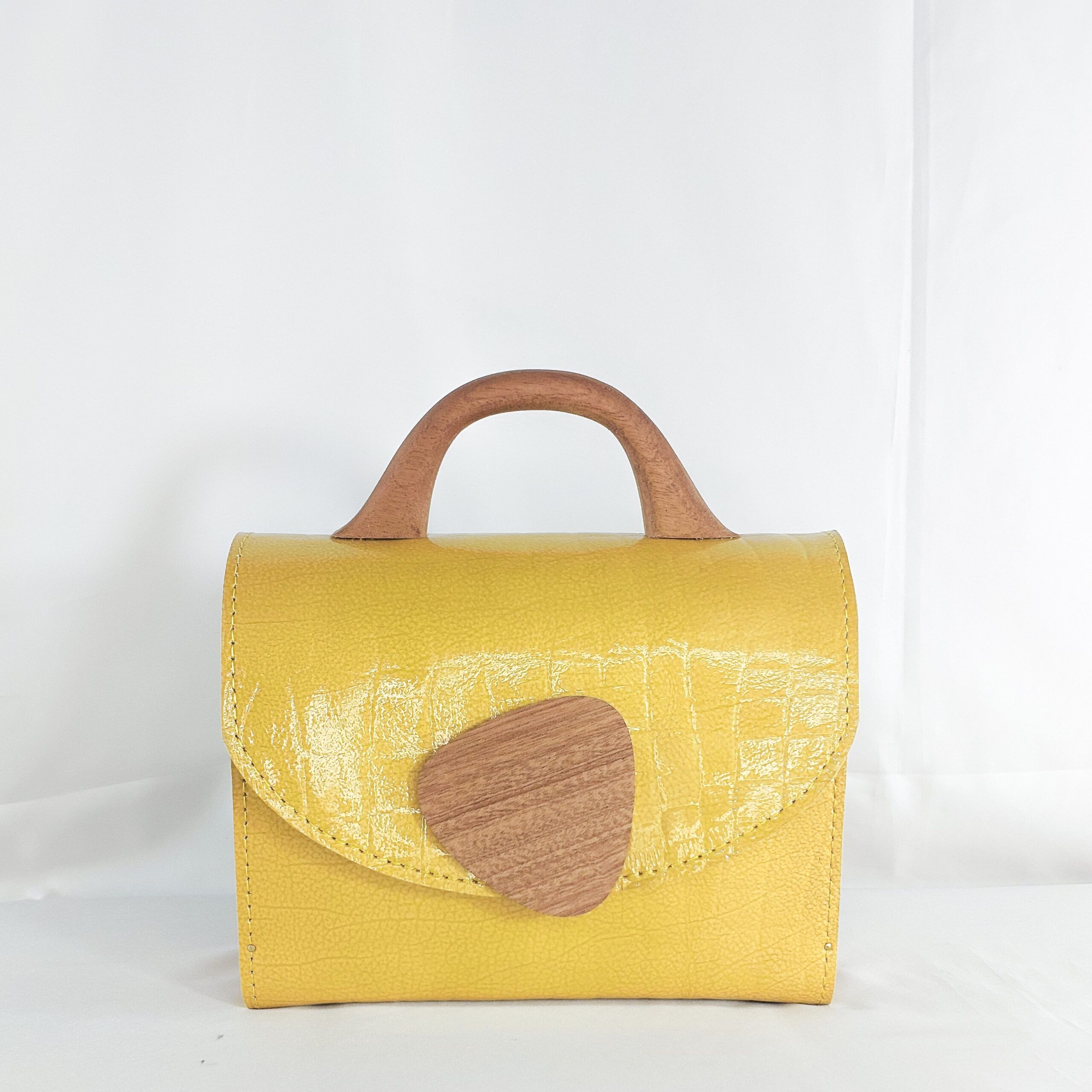 YELLOW KONAMA TOP HANDLE BAG