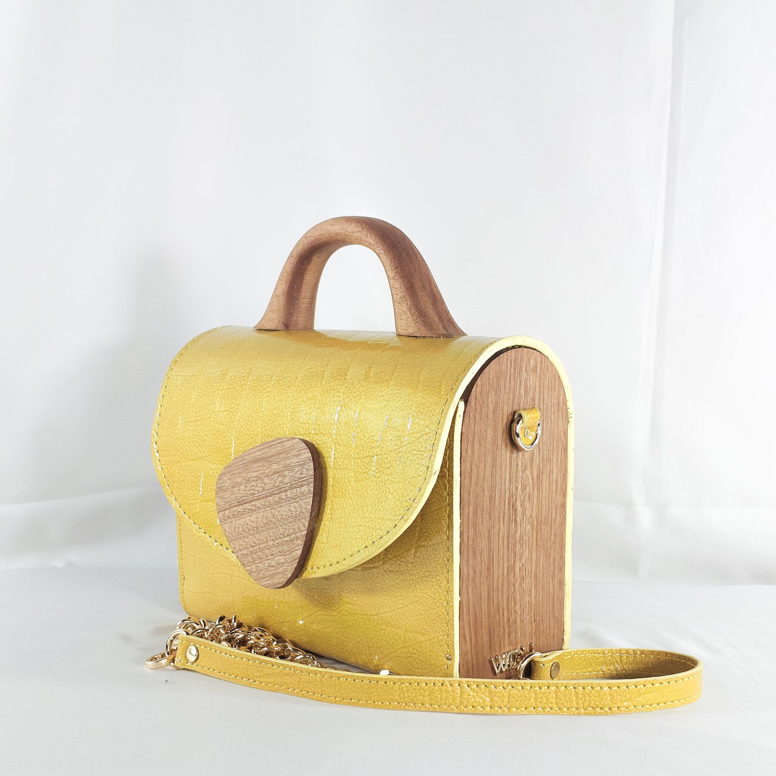 YELLOW KONAMA TOP HANDLE BAG - Image 3