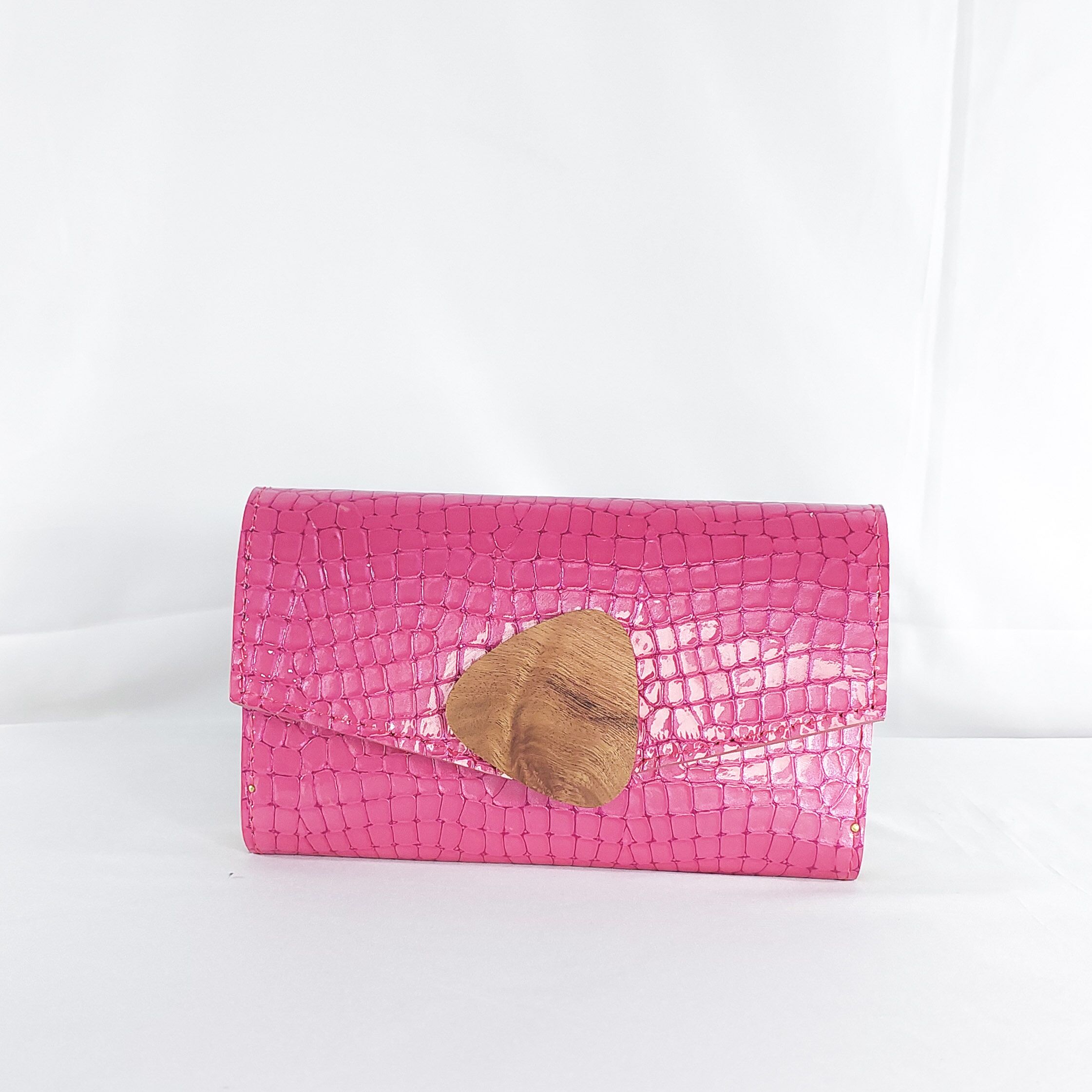 NANA AMA SMALL IN FUCHSIA CROC - Image 3